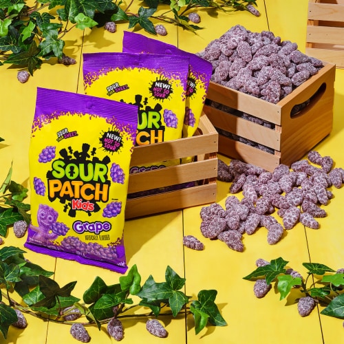 SOUR PATCH KIDS Grape Soft & Chewy Candy Bag Perspective: bottom