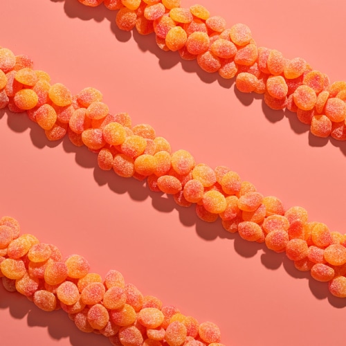 SOUR PATCH KIDS Peach Soft and Chewy Candy Easter Candy Perspective: bottom