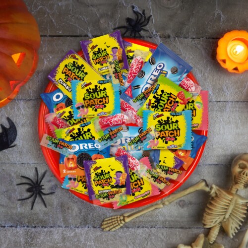 SOUR PATCH KIDS Original & Watermelon Halloween Candy Variety Pack Perspective: bottom