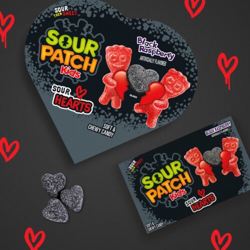 SOUR PATCH KIDS Sour Hearts Soft & Chewy Valentines Day Candy Theater Box Perspective: bottom