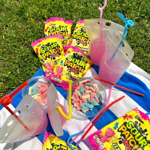 SOUR PATCH KIDS Lemonade Fest Soft & Chewy Candy Bag Perspective: bottom