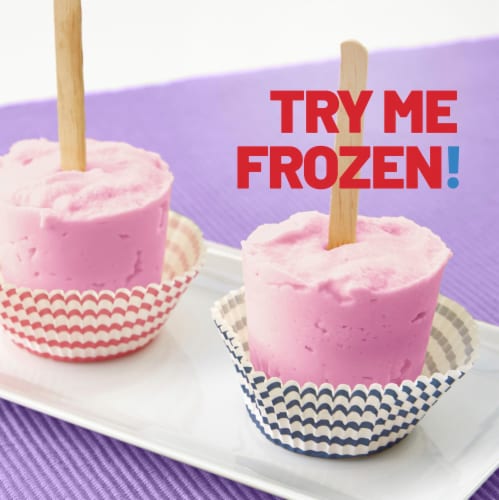 Yoplait Whips Strawberry Mist Low Fat Yogurt Mousse Cup Perspective: bottom