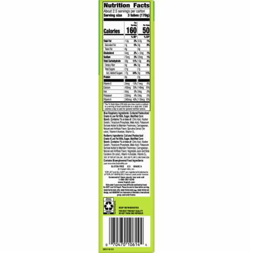 Yoplait® Go-Gurt® Sour Patch Kids Blue Raspberry & Red Berry Yogurt Tubes Perspective: bottom