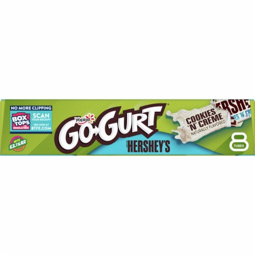 Go-Gurt Hershey's Cookies 'N' Creme Flavored Low Fat Yogurt Tubes Perspective: bottom