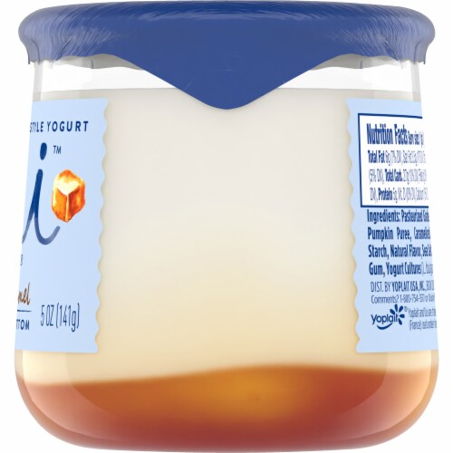 Oui by Yoplait Pumpkin Caramel Whole Milk French Style Yogurt Jar Perspective: bottom