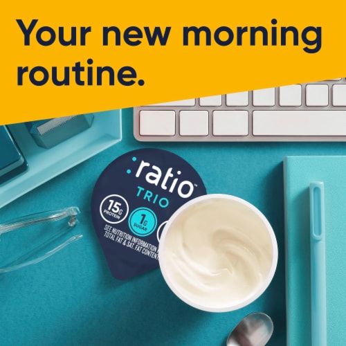Ratio Keto Friendly Vanilla Dairy Snack Perspective: bottom