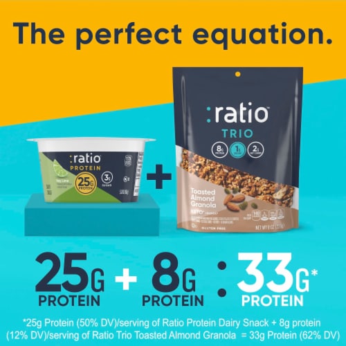Ratio Protein Key Lime Yogurt Cultured Dairy Snack Perspective: bottom