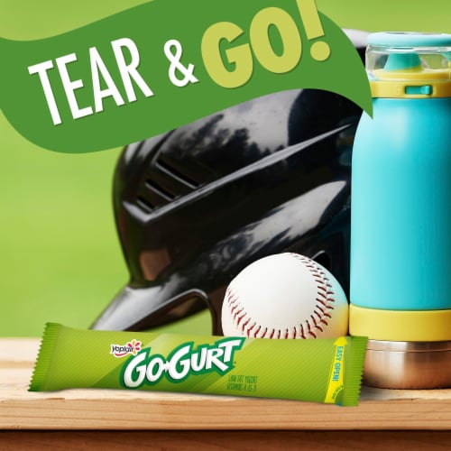 Go-GURT Gluten Free Cotton Candy Kids Fat Free Yogurt Tubes Perspective: bottom