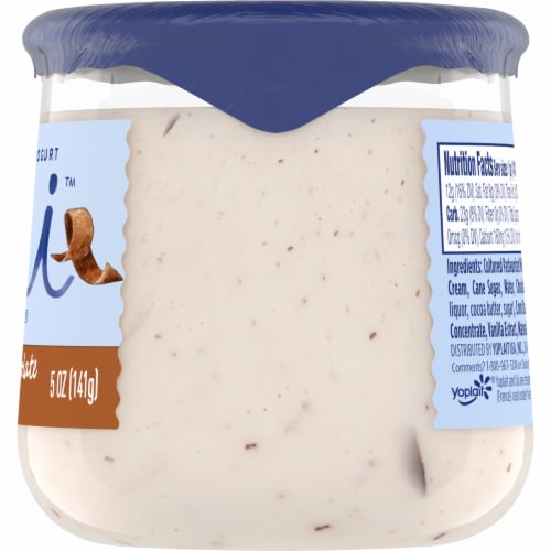 Oui by Yoplait Vanilla and Chocolate Whole Milk French Style Yogurt Jar Perspective: bottom
