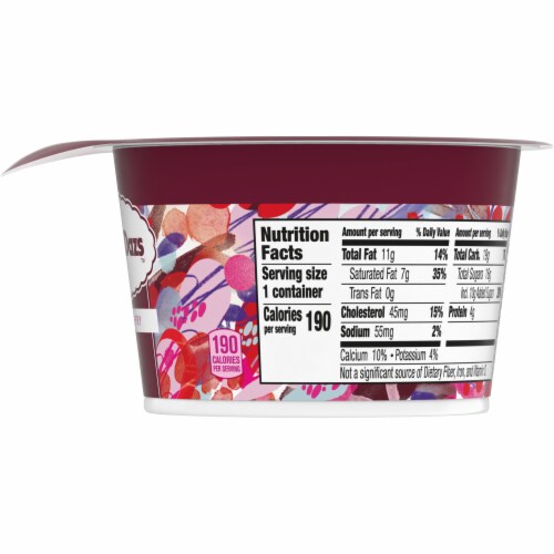 Haagen Dazs Black Cherry Cultured Crème Yogurt Style Snack Perspective: bottom