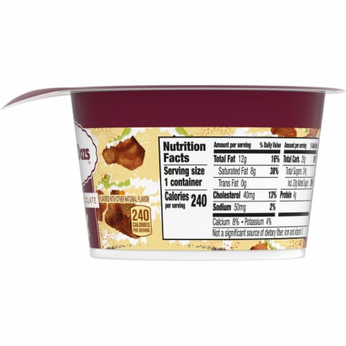 Haagen Dazs Vanilla and Chocolate Flavored Yogurt Style Cultured Cream Snack Perspective: bottom