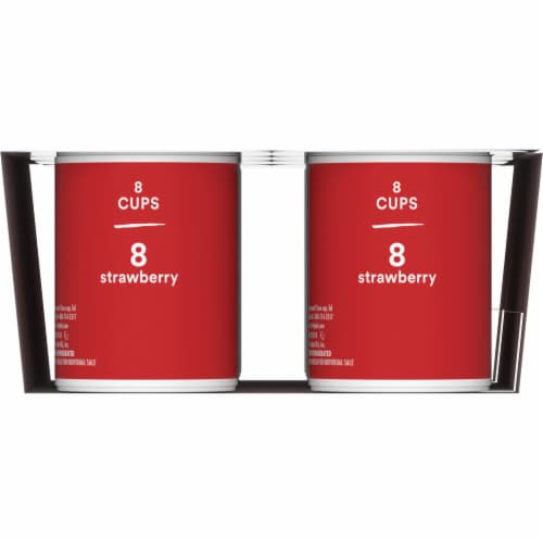 Yoplait Original Low Fat Strawberry Yogurt Cups Perspective: bottom