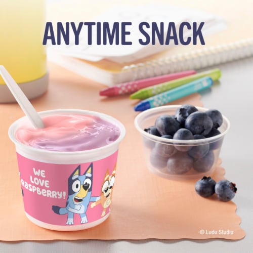 Yoplait Low Fat Bluey Variety Pack Kids Yogurt Cups Perspective: bottom
