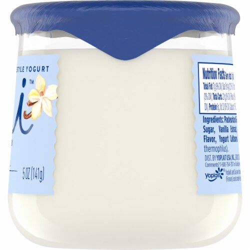 Oui by Yoplait Vanilla Whole Milk French Style Yogurt Jar Perspective: bottom