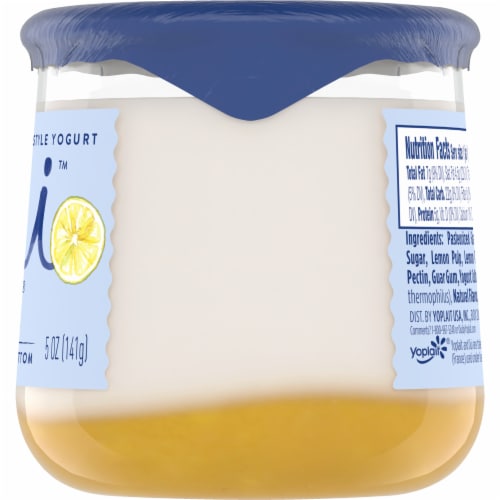 Oui by Yoplait Gluten Free French Style Lemon Whole Milk Yogurt Glass Jar Perspective: bottom