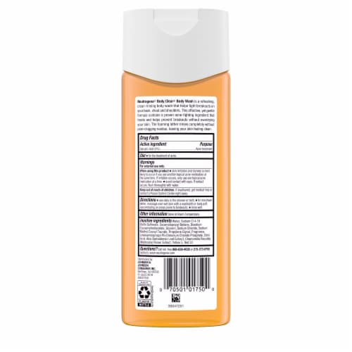 Neutrogena Body Clear Acne Body Wash with Glycerin & 2% Salicylic Acid Acne Treatment Perspective: bottom