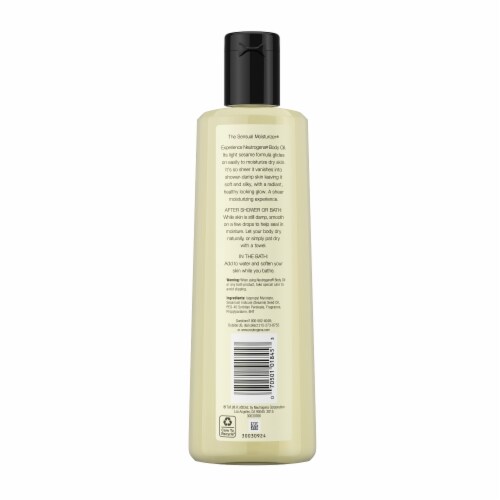Neutrogena Moisturizing Body Oil Light Sesame Formula Perspective: bottom