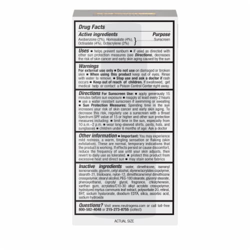 Neutrogena Rapid Wrinkle Repair Retinol Moisturizer With Sunscreen Broad Spectrum SPF 30 Perspective: bottom