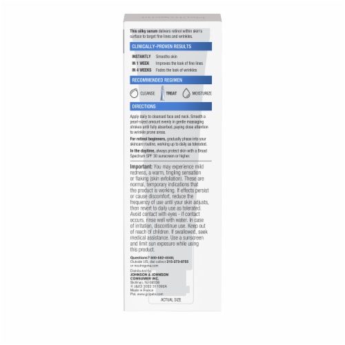 Neutrogena Rapid Wrinkle Repair Retinol Serum Perspective: bottom