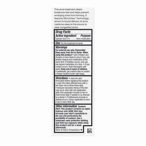 Neutrogena Rapid Clear Acne Eliminating Spot Treatment Gel with 2% Salicylic Acid Acne Medicine Perspective: bottom