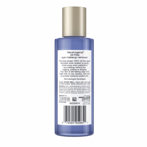 Neutrogena Liquid Oil-Free Non-Greasy Gentle Eye Makeup Remover No Oily Residue Perspective: bottom