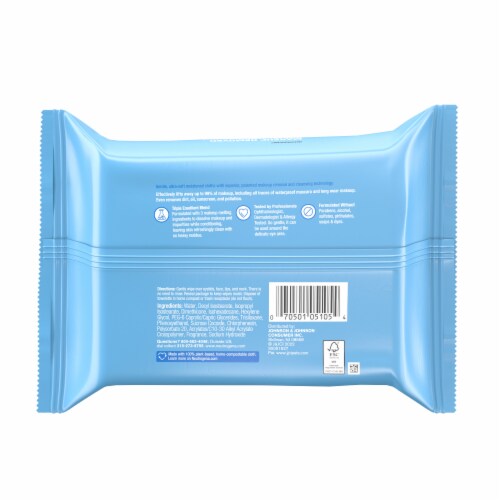 Neutrogena Makeup Remover Wipes Plant-Based Towelettes Gently Removes Oil & Makeup Perspective: bottom