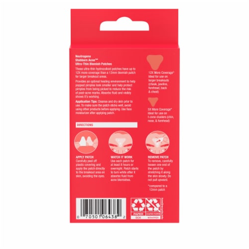 Neutrogena Stubborn Acne Ultra-Thin Blemish Patches Perspective: bottom