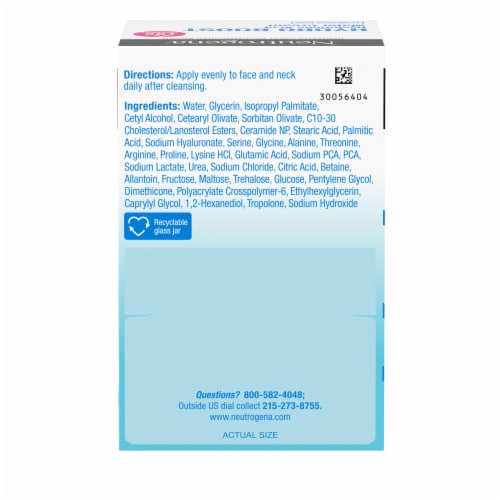 Neutrogena Hydro Boost Water Face Cream Fragrance Free for Sensitive & Acne-Prone Skin Perspective: bottom