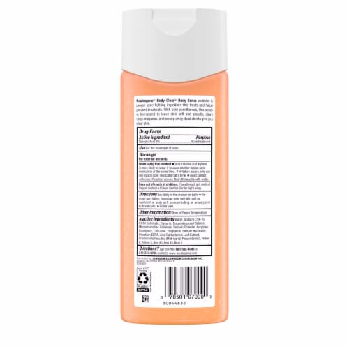 Neutrogena Body Clear Body Scrub Perspective: bottom
