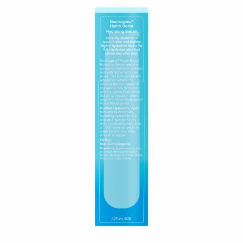 Neutrogena Hydro Boost Hydrating Facial Serum with Hyaluronic Acid for Glowing Complexion Perspective: bottom