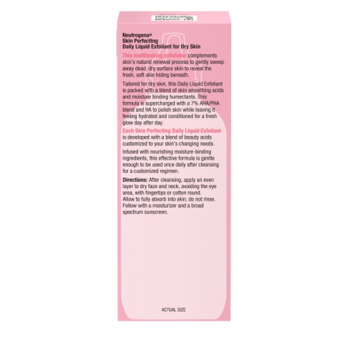 Neutrogena Perfecting Dry Skin Liquid Exfoliant Perspective: bottom