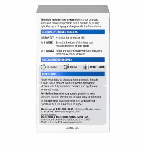 Neutrogena Rapid Wrinkle Retinol Repair Regenerating Cream Perspective: bottom