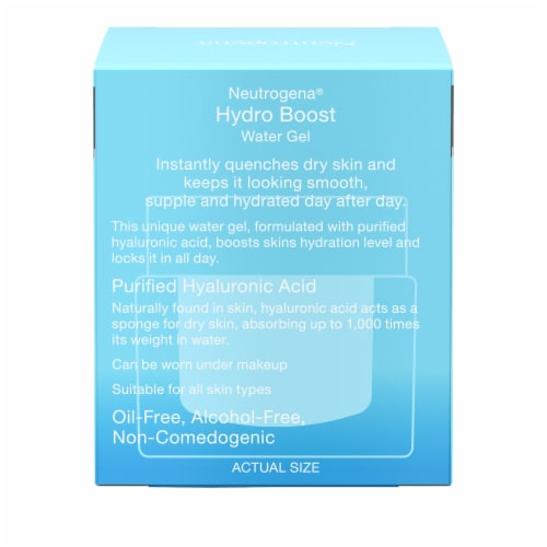 Neutrogena Hydro Boost Hyaluronic Acid Water Gel Moisturizer Travel Size Perspective: bottom