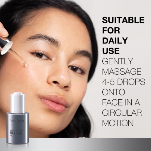 Neutrogena Rapid Wrinkle Repair Retinol Face Oil with Concentrated Retinol to Fight Fine Lines Perspective: bottom