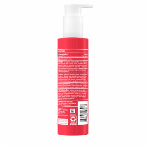 Neutrogena Stubborn Texture Daily Acne Face Wash Fragrance-Free Salicylic Acid Facial Cleanser Perspective: bottom