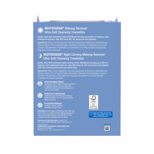 Neutrogena Makeup Remover Cleansing Towelettes Perspective: bottom