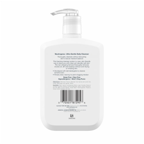 Neutrogena Fragrance Free Ultra Gentle Foaming Face Wash Perspective: bottom