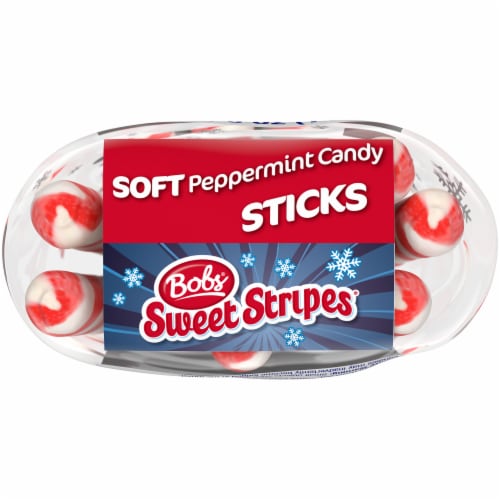 Bob's® Sweet Stripes Soft Gluten Free Holiday Peppermint Candy Sticks Perspective: bottom