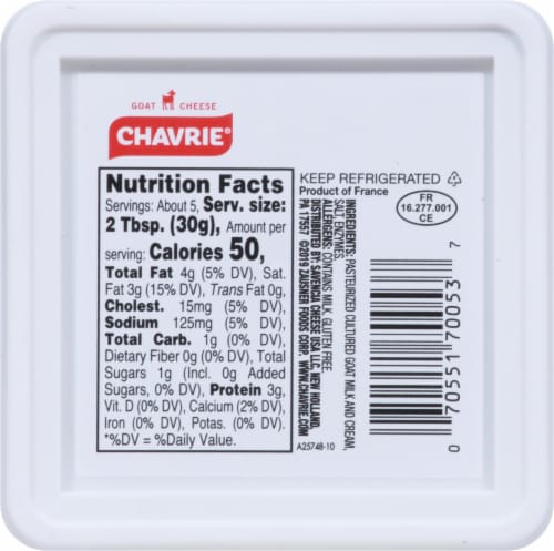 Chavrie® Purely Goat Original Mild Goat Cheese Perspective: bottom