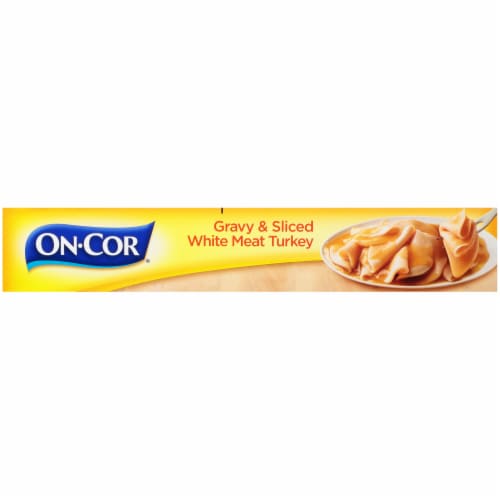 On-Cor Traditionals Gravy & Sliced White Meat Turkey Family Size Frozen Meal Perspective: bottom
