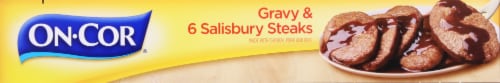 On-Cor Traditionals Family Size Gravy & Salisbury Steaks Frozen Meal Perspective: bottom
