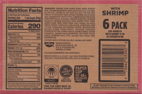 Nissin® Shrimp Cup Noodles® Perspective: bottom