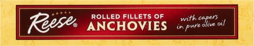 Reese® Rolled Fillets of Anchovies with Capers in Pure Olive Oil Perspective: bottom