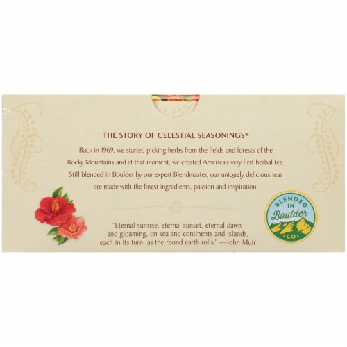 Celestial Seasonings® Red Zinger Caffeine Free Herbal Tea Bags Perspective: bottom