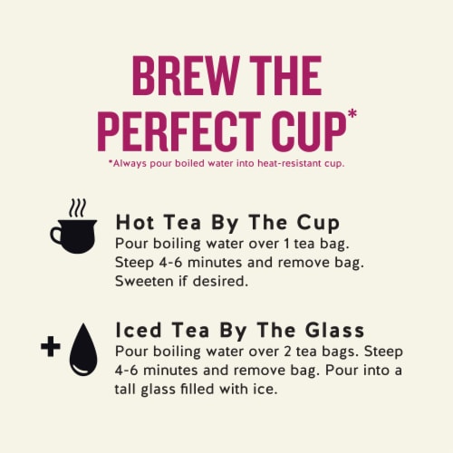 Celestial Seasonings® Raspberry Zinger Herbal Tea Bags Perspective: bottom