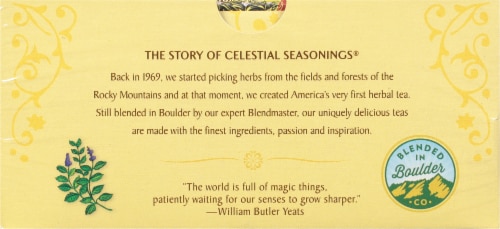 Celestial Seasonings® Mint Magic® Herbal Tea Bags Perspective: bottom