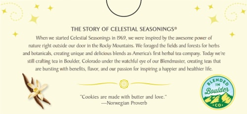 Celestial Seasonings® Sugar Cookie Sleigh Ride Holiday Tea Bags Perspective: bottom