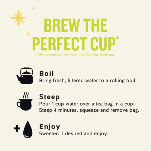 Celestial Seasonings Caffeinated Honey Lemon Ginseng Green Tea Perspective: bottom
