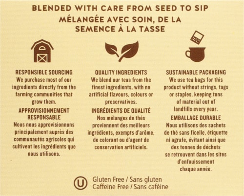 Celestial Seasonings True Blueberry Herbal Tea Bags Perspective: bottom