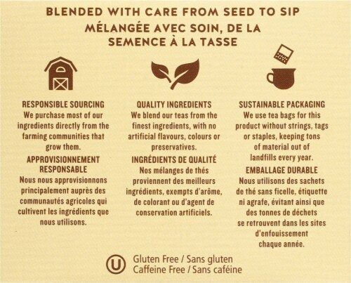 Celestial Seasonings® True Blueberry® Herbal Tea Bags Perspective: bottom